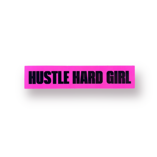 Pink Hustle Hard Girl Diecut Sticker